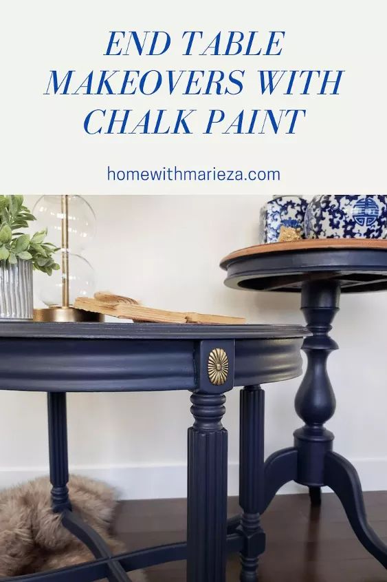 the end table makeovers with chalk paint