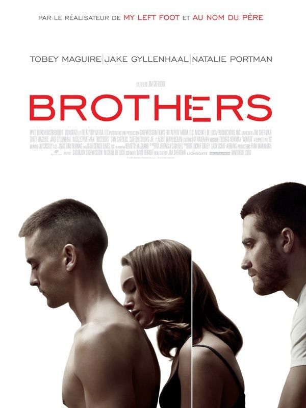 the movie poster for brothers starring actors from left to right ben afflence, taylor faurel, and natalie portman