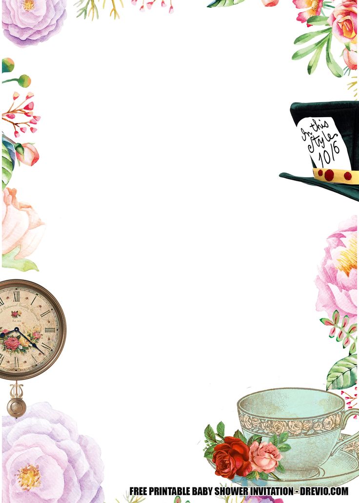 a photo frame with flowers and a clock