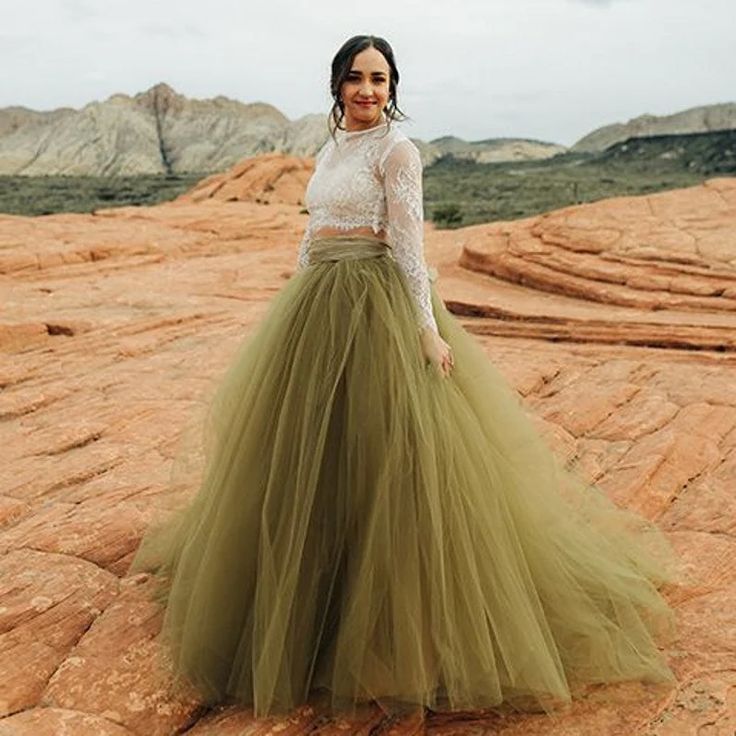 Net Skirt And Top Indian, Long Skirt And Top Party Wedding Dresses, Long Skirt And Top Indian Wedding, Net Skirt Design, Party Wear Skirt And Top Indian, Net Skirt And Top, Net Long Skirt, Long Skirt Outfits Indian, Green Tulle Skirt