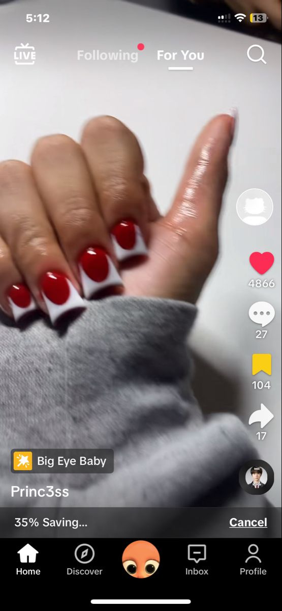 Red Nail White French Tip, Red Base White French Tip, Red Nails With White French Tip, White And Red French Tip Nails, Red And White French Tip Nails, Red Tip Nails, White French Nails, Nails Styles, Acrylic Toes