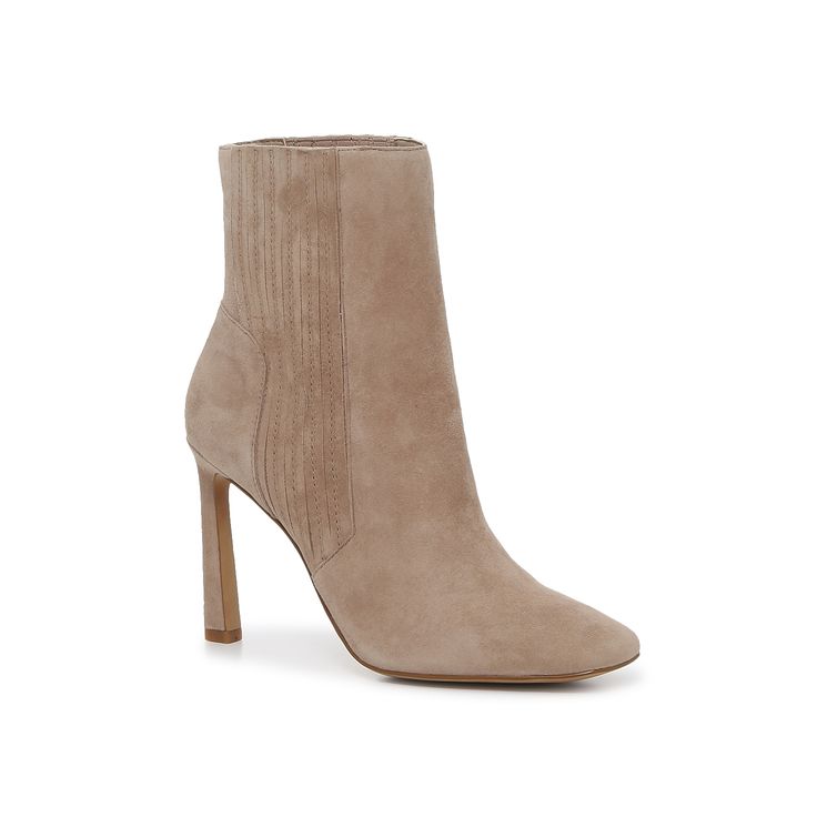 Vince Camuto-Talanna Bootie Welcome cooler weather by adding some stylish Vince Camuto shoes to your closet. Featuring a luxe suede upper, a skinny heel, and a classic square toe, the Talanna booties will enhance any look. Vince Camuto Shoes, Cooler Weather, Black Ankle Boots, Vince Camuto, Bootie, Ankle Boot, Ankle Boots, Style Inspiration, Square