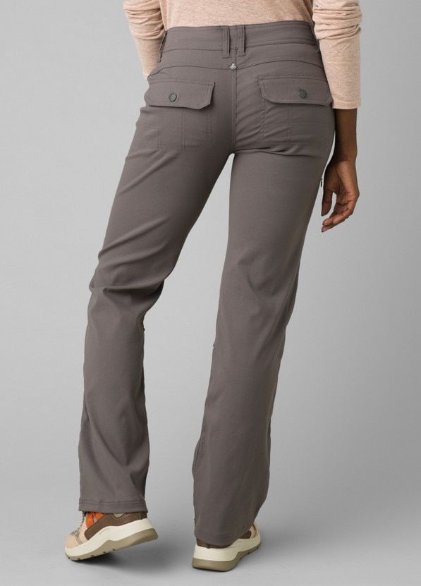 Halle Pant | prAna Stretch Pants With Comfort Waistband For Outdoor Activities, Nylon Bottoms With Pockets For Travel, Versatile Bottoms With Functional Pockets, Functional Mid-rise Pants With Comfort Waistband, Travel Bottoms With Elastic Waistband And Nylon Material, Midweight Versatile Pants With Side Pockets, Utility Travel Pants With Side Pockets, Fitted Casual Yoga Pants With Functional Pockets, Hiking Pants With Hip Pockets And Straight Leg