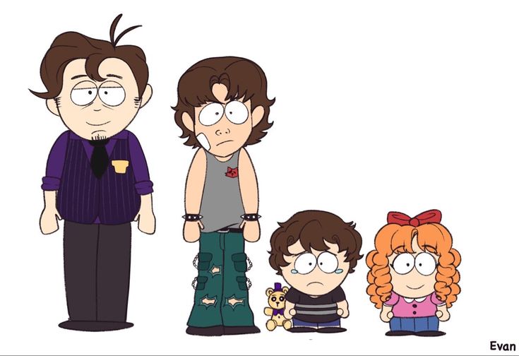 the family from south park is shown in this cartoon