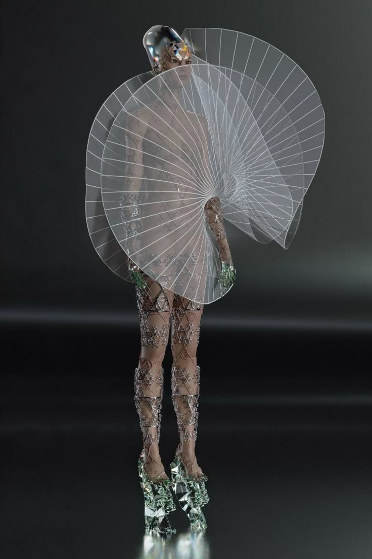 Digital Fashion Design, Fall 2022 Couture, Avant Grade, 2022 Couture, University Style, Art 2024, Conceptual Fashion, Iris Van Herpen, Futuristic Fashion