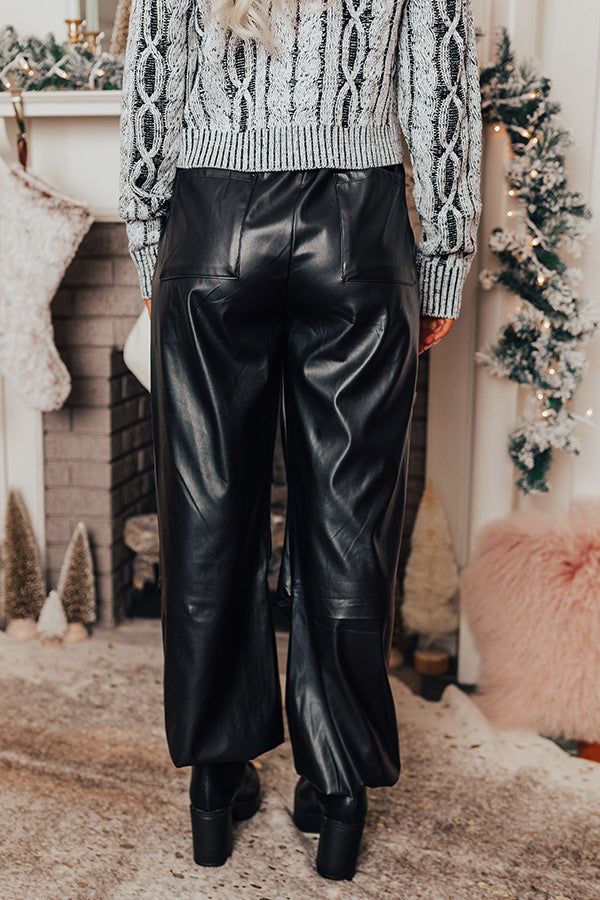 - These faux leather pants are cool, chic, and unique! - Unlined faux leather material - An adjustable, elastic cord drawstring waistline - A faux zip fly accent - Functional side pockets and back pockets - A relaxed silhouette that ends in ankle length drawstring hemlines Leather Button Up, Tweed Top, Faux Leather Pants, Plaid Tops, Women Clothing Boutique, Online Womens Clothing, Leather Material, Boutique Clothing, Ankle Length