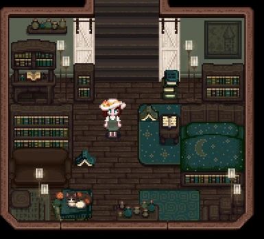 an overhead view of a living room and bedroom in the legend of zeolith