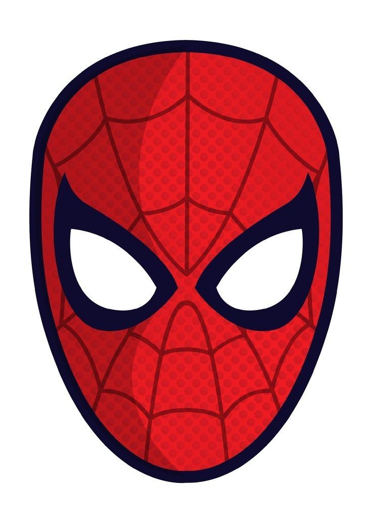 a spiderman mask is shown in this image