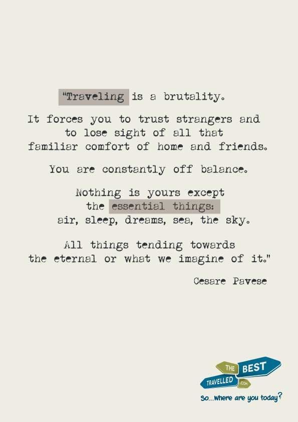 a piece of paper that has some type of text on it with the words traveling is beautiful