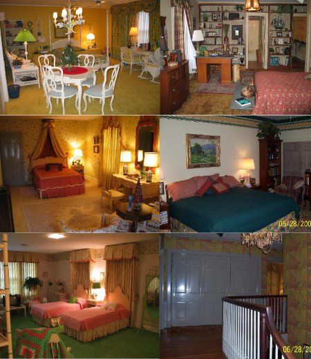 several pictures of different rooms in a house