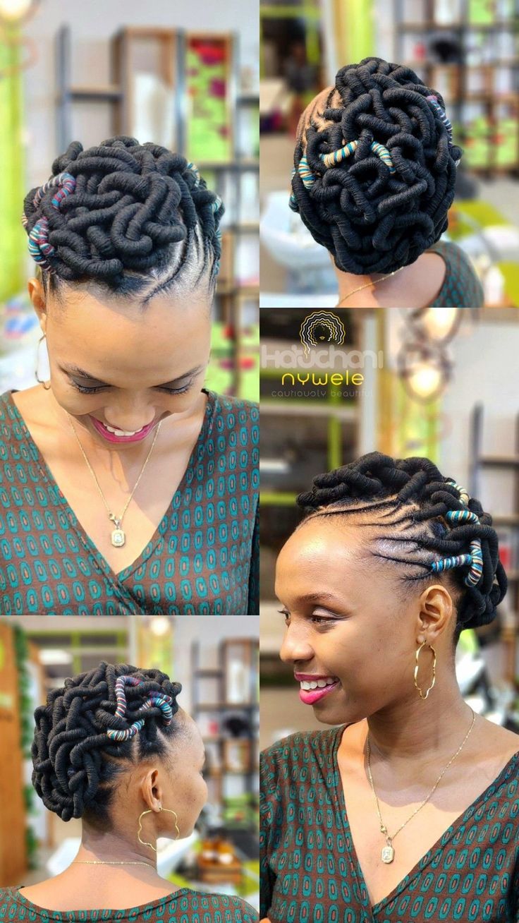 Kiko Hairstyle With Wool, Thread Hairstyles, Threading Hairstyles, Wool Braids, African Threading, Brazilian Wool, Latest Hair Braids, Natural Hair Haircuts, Hair Threading