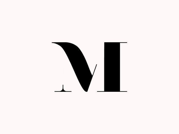 the letter m is made up of black and white letters, which appear to be capitalized