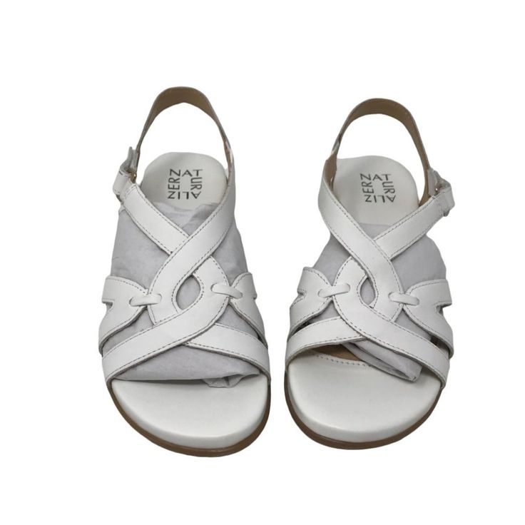 Naturalizer Women's Neo Sandal (Size 6m) Color: White Leather Synthetic Heel Height: 1 12 New W/ Box Features: Sandal Size: Womens 6m Condition: New With Box New W/ Box White Comfortable Sandals With Ortholite Insole, Comfortable White Sandals With Ortholite Insole, White Open Toe Sandals With Arch Support, White Adjustable Sandals With Ortholite Insole, White Sandals With Arch Support For Spring, Casual White Sandals With Arch Support, White Round Toe Slingback Sandals With Arch Support, White Slingback Sandals With Arch Support And Round Toe, White Slingback Sandals With Arch Support For Summer