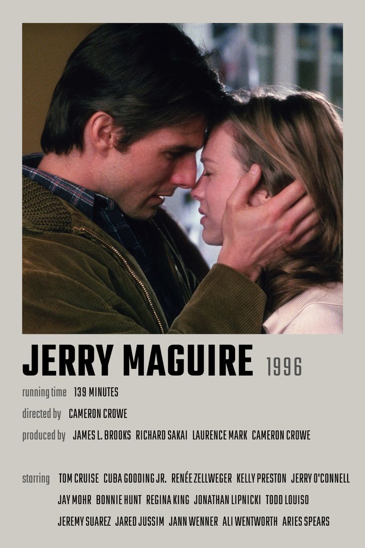 the movie poster for jerry maquine's 1989 film