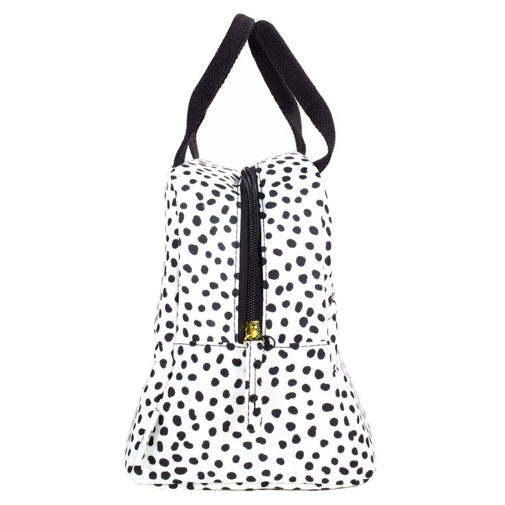 Perfect for your meal prep containers, drinks, and utensils, this lunch bag holds everything a girl needs for lunch on the go. It has a solid white interior lining that helps keep items fresh all day and is easy to clean after spills - just take a damp cloth and wipe the surface clean! Insulated lunch box features two White Lunch Bag With Zipper Closure, White Lunch Bag With Zipper For Everyday Use, White Lunch Bag With Zipper Closure For Everyday Use, White Lunch Bag With Zipper For Daily Use, White Lunch Bag With Zipper For School, White Lunch Bag With Zipper Closure For School, White School Lunch Bag With Zipper Closure, White School Lunch Bag With Zipper, White Rectangular Lunch Bag With Zipper Closure