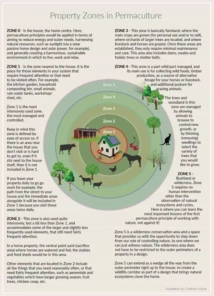 the property zones in permaculture