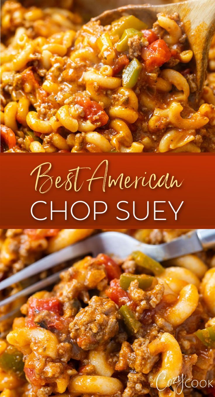 chop suey with ground beef and peppers and tomatoes. Healthy Classic Recipes, American Chop Suey Instant Pot, Baked Chop Suey Casserole, Healthy American Chop Suey Recipe, Beef American Chop Suey, American Chop Suey Crockpot, Crock Pot American Chop Suey, Recipe For Chop Suey, Gluten Free American Chop Suey