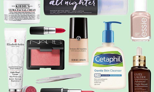 Top 10 cult classic beauty and make-up products that work | Daily Mail Online Ulta Beauty Products, Ballet Slippers Nail Polish, Blue Red Lipstick, Gloss Eyeshadow, Xmas Wishlist, Classic Makeup, Gentle Skin Cleanser, Work Makeup, Glamorous Makeup