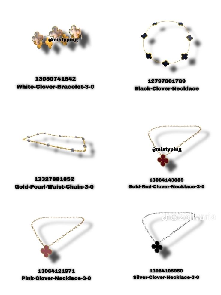 Van Cleef Necklace Roblox Code, Bloxburg Black Accessories Codes, Bloxburg Bracelet Code, Roblox Codes Necklaces, Berry Avenue Bracelet Code, Berry Avenue Codes Jewelry, Roblox Bracelet Code, Bloxburg Necklace Code, Roblox Jewelry Code