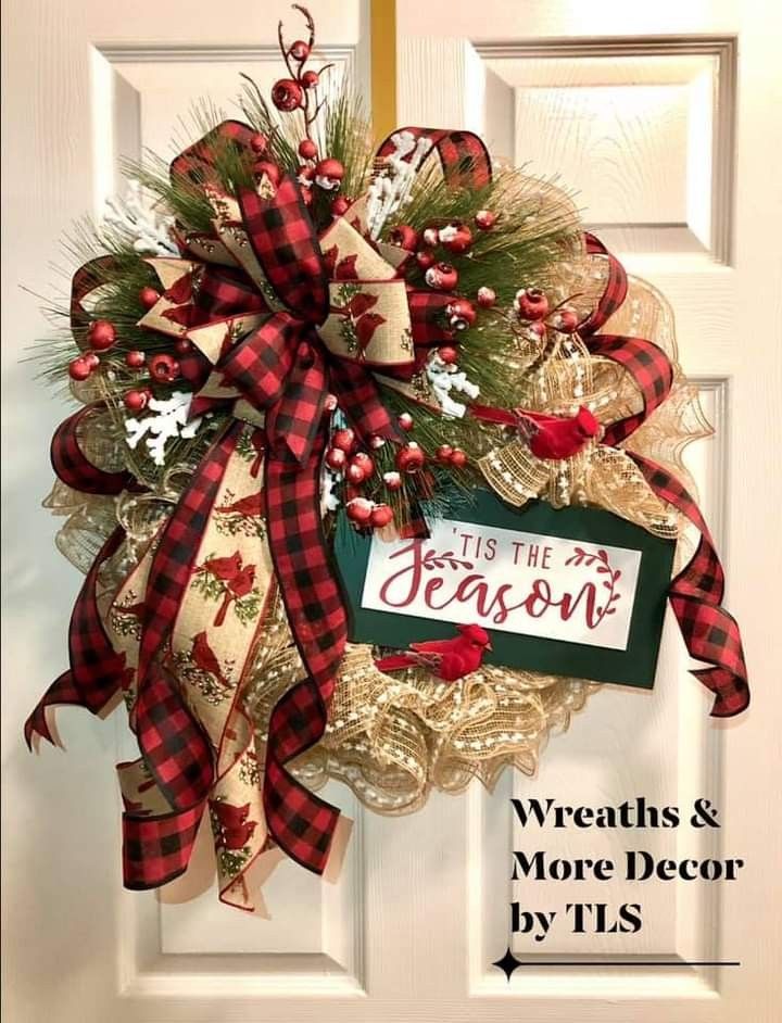 wreaths and more decor by tj's christmas door hanger contest winner