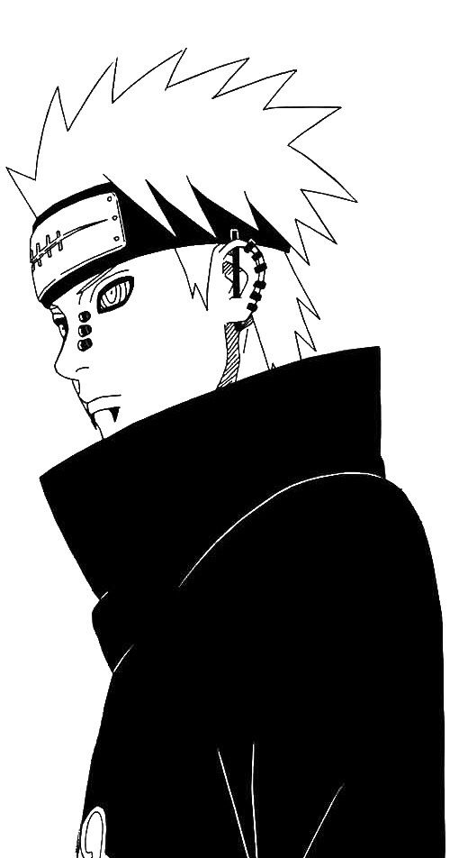 Pain An Anime, Anime Character, Naruto, Black And White, Anime, White, Black