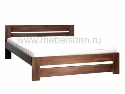 the bed frame is made from wood and has no mattress