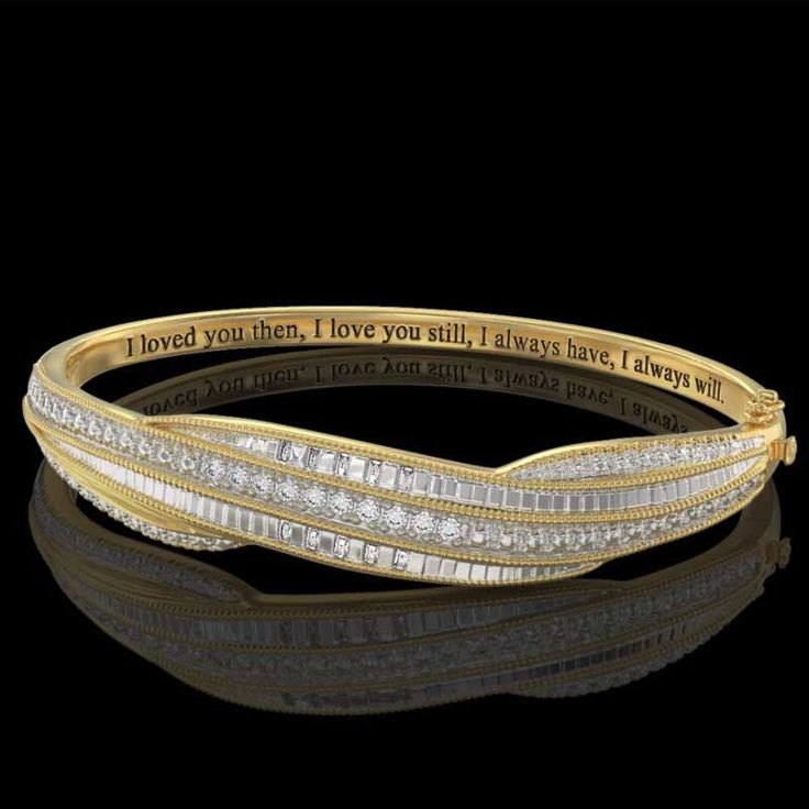 Forever Diamond Bangle Luxury Temple Jewelry Bangle For Anniversary, Luxury Oval Diamond Bangle, Anniversary Diamond Bracelet Channel Set, Engraved Diamond Bracelet For Anniversary, Personalized Diamond Bracelet For Anniversary, Anniversary Cubic Zirconia Bangle Fine Jewelry, Channel Set Cubic Zirconia Diamond Bracelet For Anniversary, Anniversary Cubic Zirconia Bangle, Engraved Diamond Bangle Bracelet For Anniversary