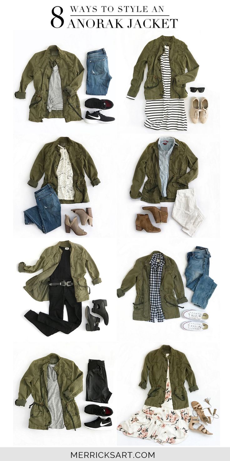 Merrick's Art // Style + Sewing for the Everyday Girl :  8 Ways to Style an Olive Jacket Olive Green Jacket Outfits, Svarta Outfits, Green Jacket Outfit, Merricks Art, Olive Jacket, Olive Green Jacket, Clothes And Shoes, Mode Casual, Fashion Capsule