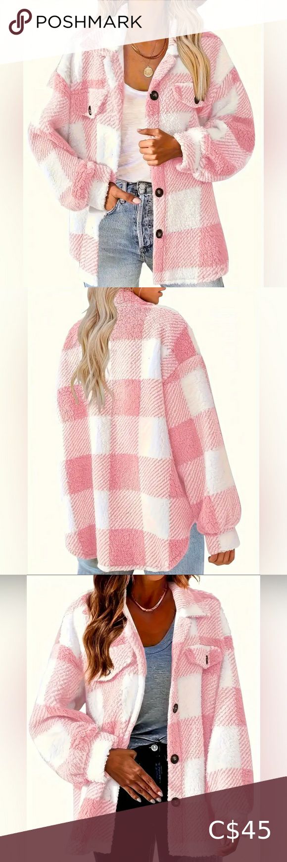 Cozy Plaid Teddy Jacket