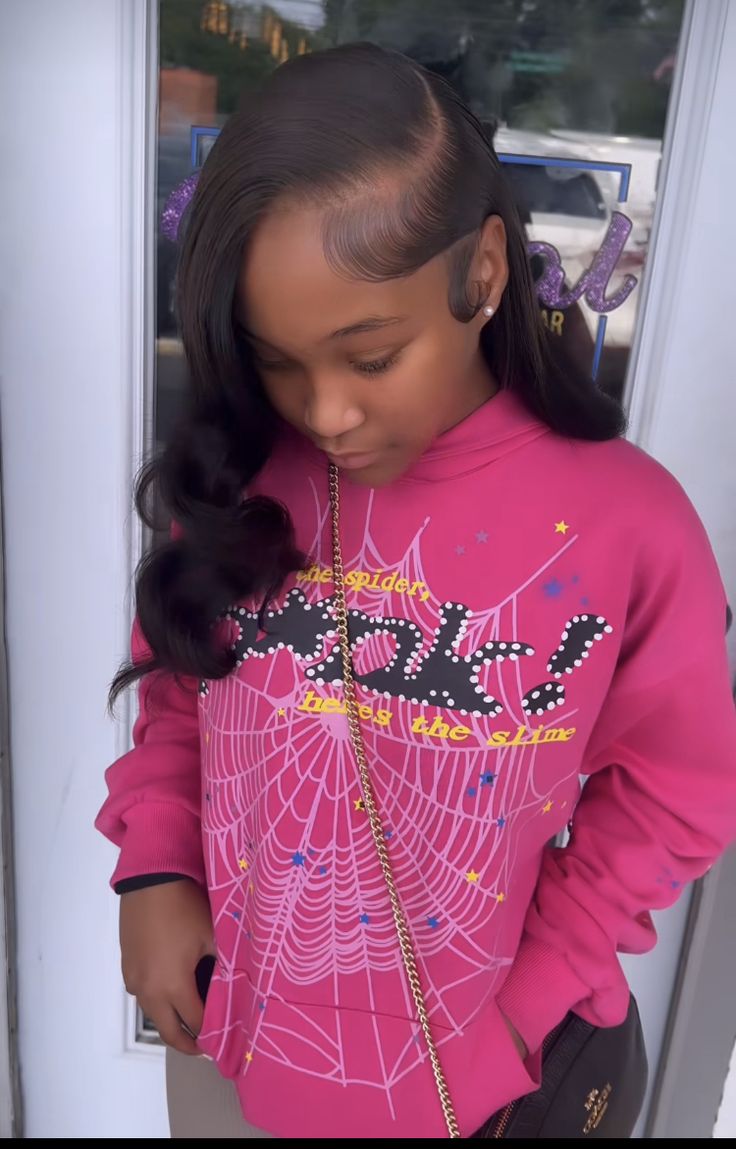 Grade Hairstyles, First Day Of School Hairstyles, Girls Braided Hairstyles Kids, Latest Hair Braids, Picture Day Outfits, Natural Straight Hair, Straight Natural, Beautiful Black Hair, Birthday Hairstyles