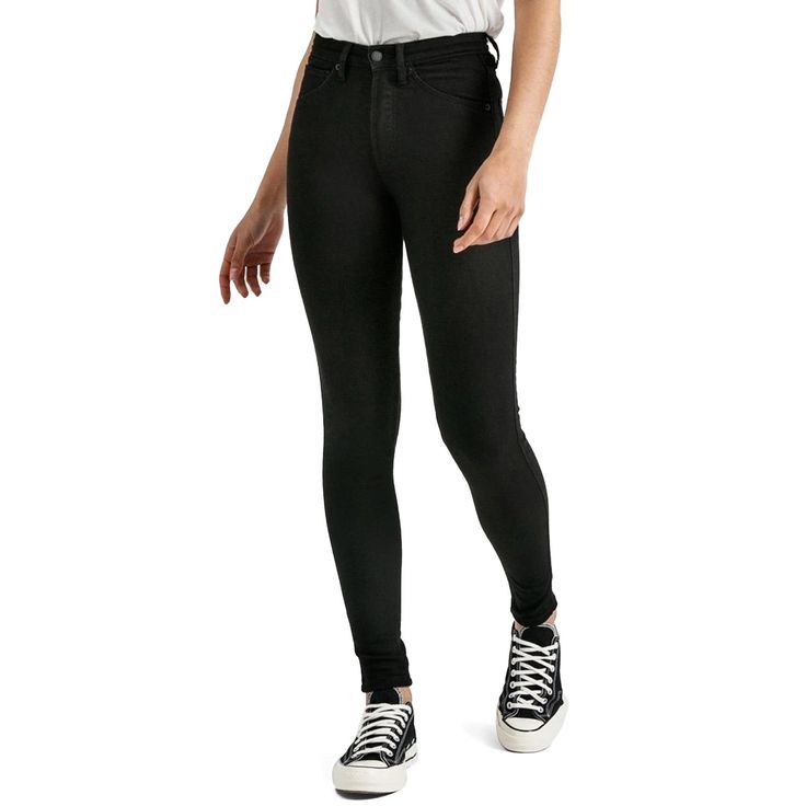 evo.com | DU/ER Jeans > With a skinny stretch fit, these dress up jeans cut a mean silhouette. But what really makes the DU/ER High-Rise Skinny Jeans stand out from the sea of fresh denim is their space-age construction, which features Coolmax | Women's DU/ER High-Rise Skinny Jeans 2021 - 31 Black | Denim Trendy Slim Elastane Bottoms, Trendy Slim Stretch Pants, Trendy Fitted Slim Pants, High Waist High Stretch Elastane Jeans, High Stretch Elastane Jeans, Trendy Slim Fit Jeans, Black High Rise Elastane Jeans, Trendy High Stretch Elastane Jeans, Casual High Waist Slim Fit Jeggings