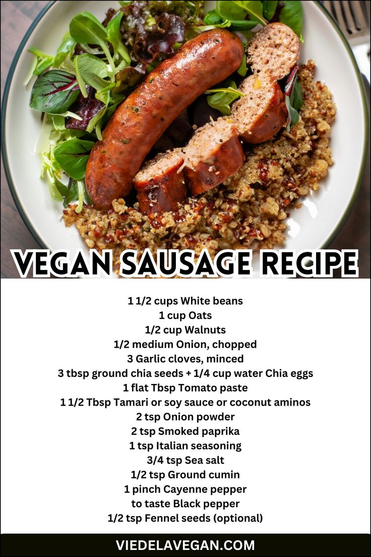 Vegan Sausage Recipe Vegan Lentil Sausage, Diy Vegan Sausage, Vegan Recipes With Protein, Homemade Vegan Sausage, Plant Based Sausage Recipe, Vegan Lunch Meat Recipes, Vegan Sausage Patties, Vegan Brazilian Food, Plant Based Meat Recipes