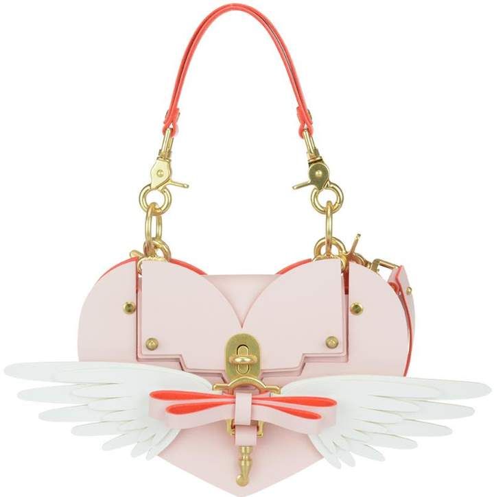 Niels Peeraer Wings Heart Bag Luxury Heart-shaped Shoulder Bag With Detachable Strap, Luxury Heart-shaped Shoulder Bag, Cheap Pink Heart-shaped Shoulder Bag, Heart-shaped Shoulder Bag With Adjustable Strap For Valentine's Day, Heart-shaped Shoulder Bag With Zipper Closure, Heart Bag, Chloe Drew, Shoulder Bag