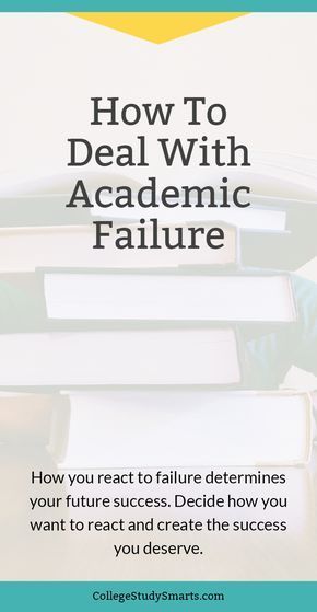 books stacked on top of each other with the title how to deal with academic failure