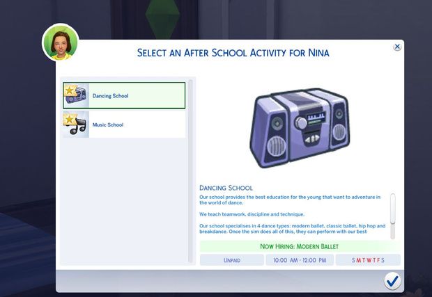 a screen shot of the school activity page for ninja, which includes an image of a mini - fridge