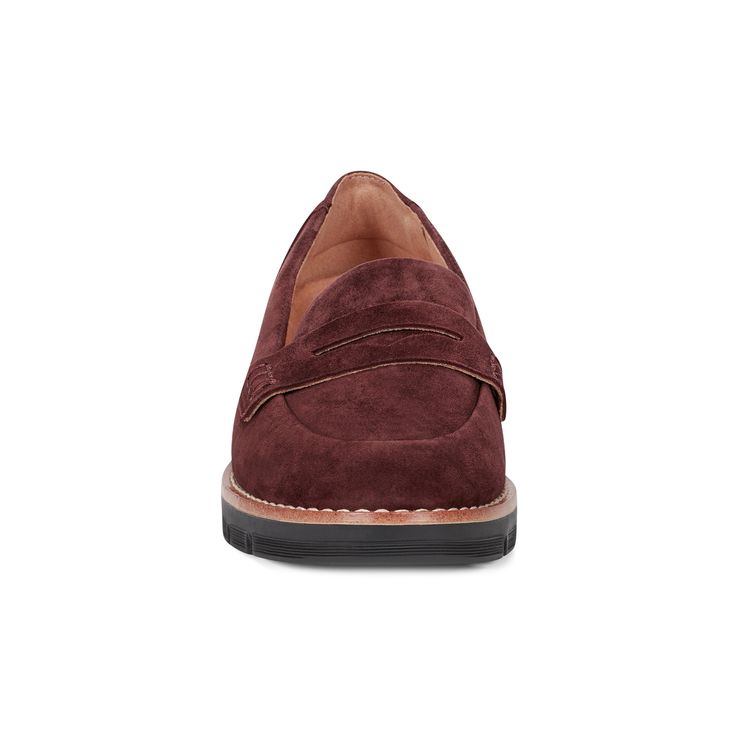 Designed for all day comfort, the Easy Spirit Velia casual loafers are the perfect wardrobe staple. It features a slip-on silhouette, almond shaped toe and sleek design. Plus, it offers eFlex Technology featuring arch support, a padded footbed, & flex grooves. This shoe is orthotic friendly. Easy Spirit, Casual Loafers, Red Suede, Perfect Wardrobe, Sandals For Sale, Sandals Summer, Slip On Sneakers, Hot Summer, Wardrobe Staples