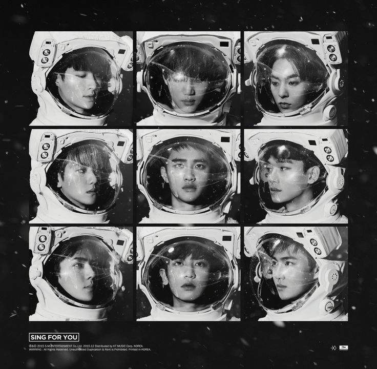 the members of btop are shown in their space suits for this promotional photo shoot