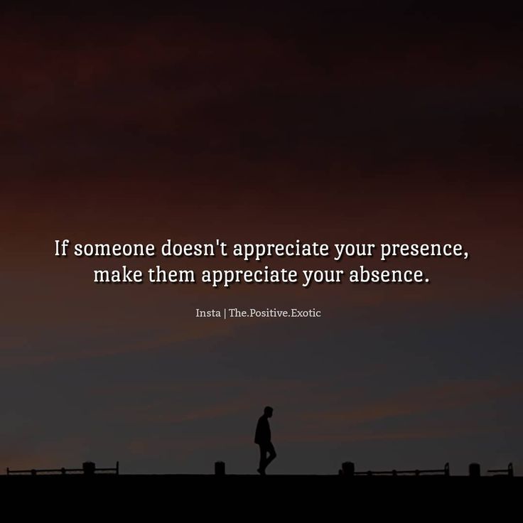 a person standing on top of a hill under a dark sky with the words if someone doesn't appreciate your presence, make them appreciate your appearance