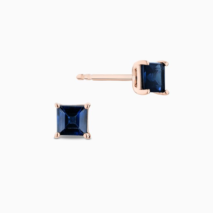 Escape the noise of everyday life with Ecksand's serene blue gemstones. These Princess-Cut Blue Sapphire Stud Earrings envelop you in soothing tranquillity, balancing between sheer simplicity and luxurious opulence. Blue sapphires: Each 4mm approx. Post length: 11 mm approx. Backing: Butterfly push backs Sapphire Birthstone Earrings For Formal Occasions, Luxury Formal Earrings With Birthstone, Luxury Formal Birthstone Earrings, Modern Sapphire Earrings For Formal Occasions, Luxury Birthstone Earrings For Formal Occasions, Minimalist Blue Birthstone Earrings, Modern Blue 14k Gold Earrings, Modern Blue Earrings For Anniversary, Classic Sapphire Birthstone Earrings