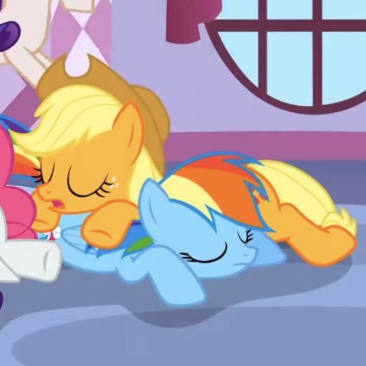 the little ponys are playing with each other