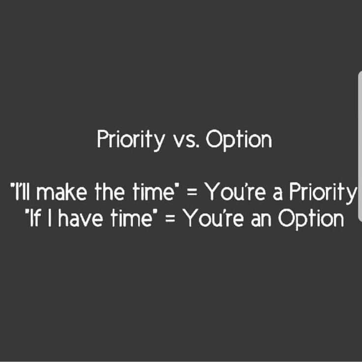 a computer screen with the words priority vs option