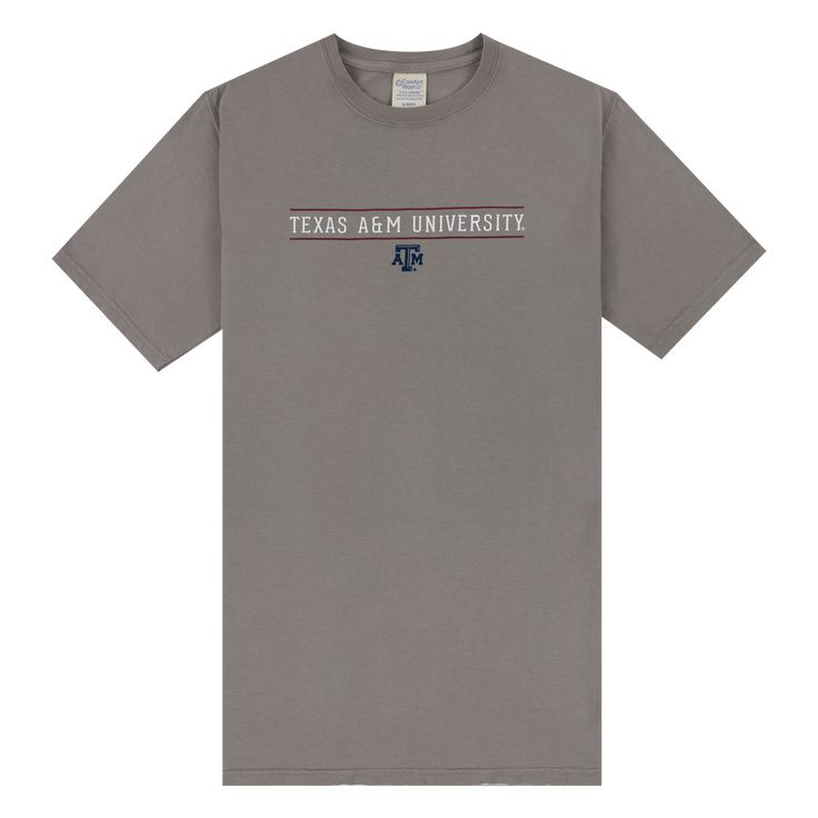 a gray t - shirt that says texas aem university