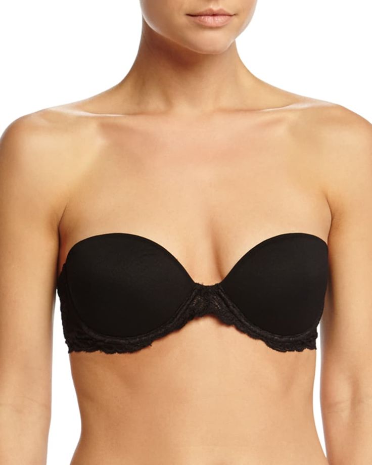 Get free shipping on Natori Feathers Strapless Plunge Bra at Neiman Marcus. Shop the latest luxury fashions from top designers. Josie Natori, Geometric Lace, Fashion Forms, Corset Bra, Convertible Bra, Soft Cup Bra, Unlined Bra, Soft Bra, Demi Bra