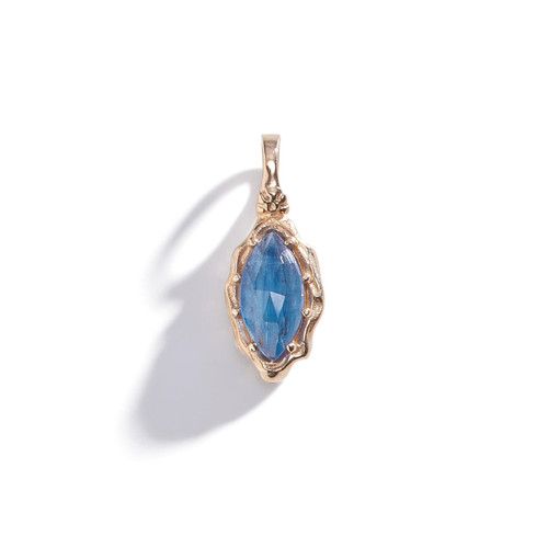 Kyanite Hidden Gem Charm Fine Jewelry With Faceted Topaz, Blue Pendant Jewelry With Charms, Blue Oval Faceted Jewelry, Oval Faceted Blue Jewelry, Oval Blue Faceted Jewelry, Blue Charms Pendant Jewelry, Sapphire Diamond Drop Jewelry, Topaz Gemstone Pendant Jewelry, Blue Topaz Gemstone Drop Jewelry