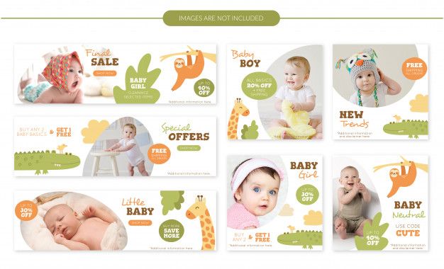 the baby shop website is designed to look like it has many different things on it