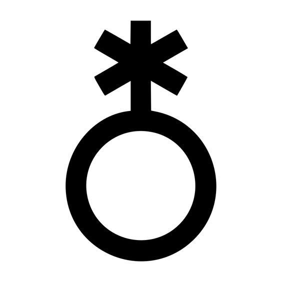 an image of a female symbol on a white background