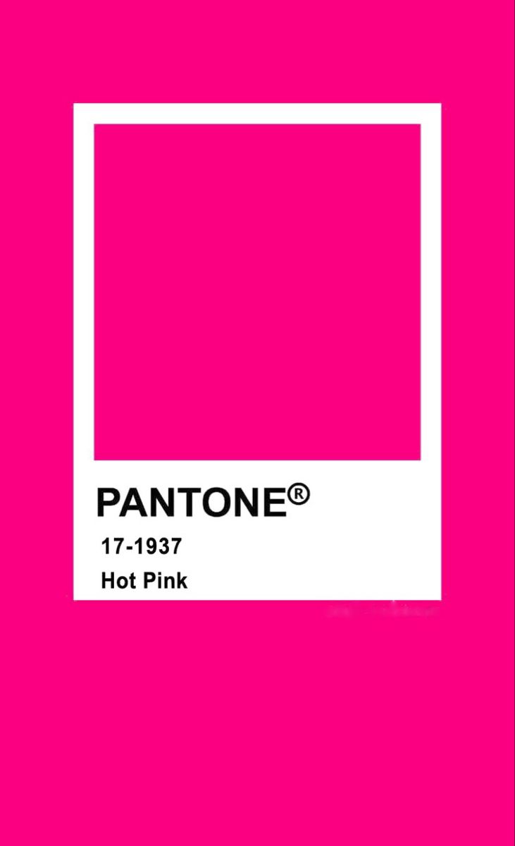 pantone's hot pink color is shown in this image, with the word pantone on it