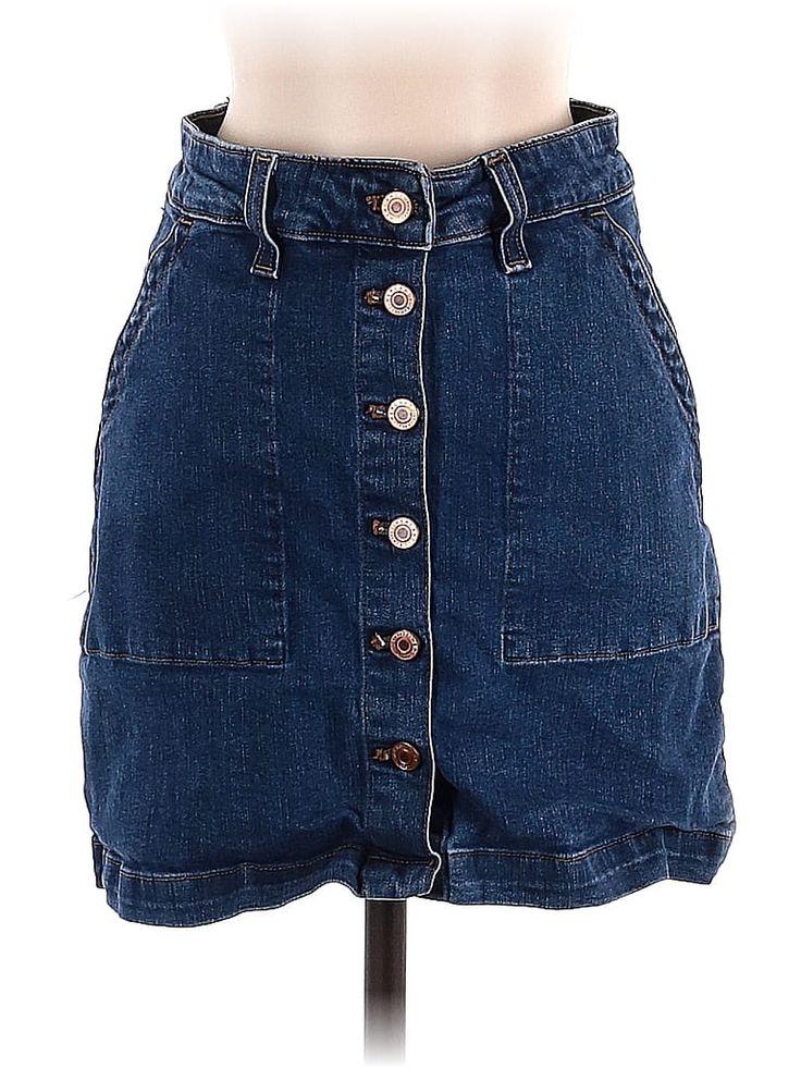 J.Crew Mercantile Denim Skirt Size: 0 Bottoms - used. 99% COTTON, 1% ELASTANE | J.Crew Mercantile Denim Skirt: Blue Bottoms - Size 0 Blue Denim Skirt, Denim Skirt, Blue Denim, Womens Bottoms, J Crew, Women Handbags, Skirt, Handbags, For Women