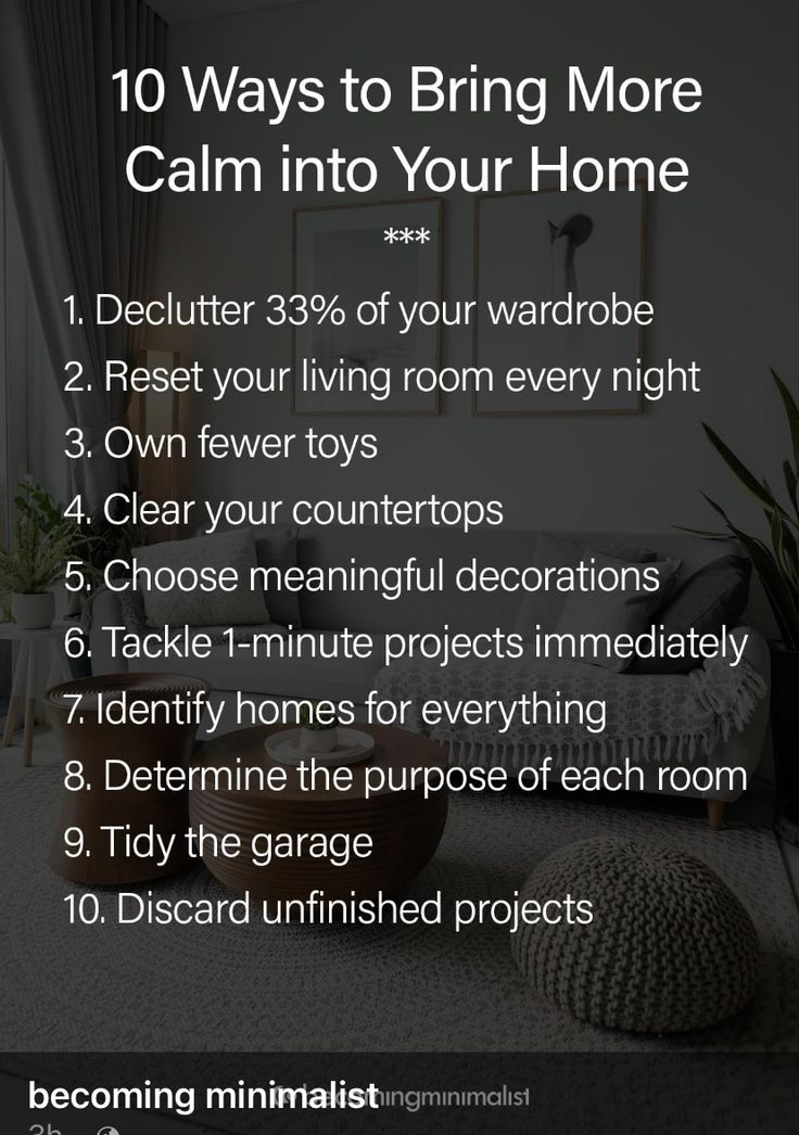 the 10 ways to bring more calm into your home