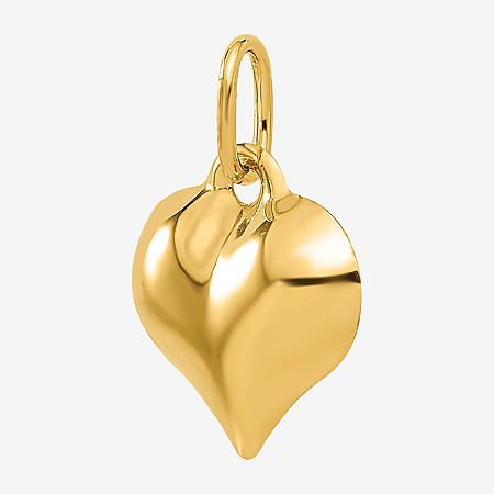 Features: Quick ShipShape: HeartMetal Color: YellowPendant Length: 15mmPendant Width: 11mmCare: Wipe CleanMetal: 14k GoldPendant & Charms Type: PendantsCountry of Origin: Imported Elegant 14k Gold Heart Charm, Yellow Gold Heart Charms For Anniversary, Yellow Gold Heart-shaped Charms For Anniversary, Heart-shaped Yellow Gold Charms For Anniversary, Elegant Heart Charm For Anniversary, Elegant Yellow Gold Heart Charm, Valentine's Day Yellow Gold Charms, Elegant Heart Charm Pendant, Elegant Yellow Gold Charms For Valentine's Day